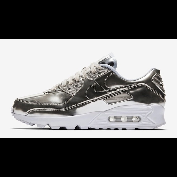 Nike Air Max 90 SP Metallic Pack: Platinum - Picture 2 of 4
